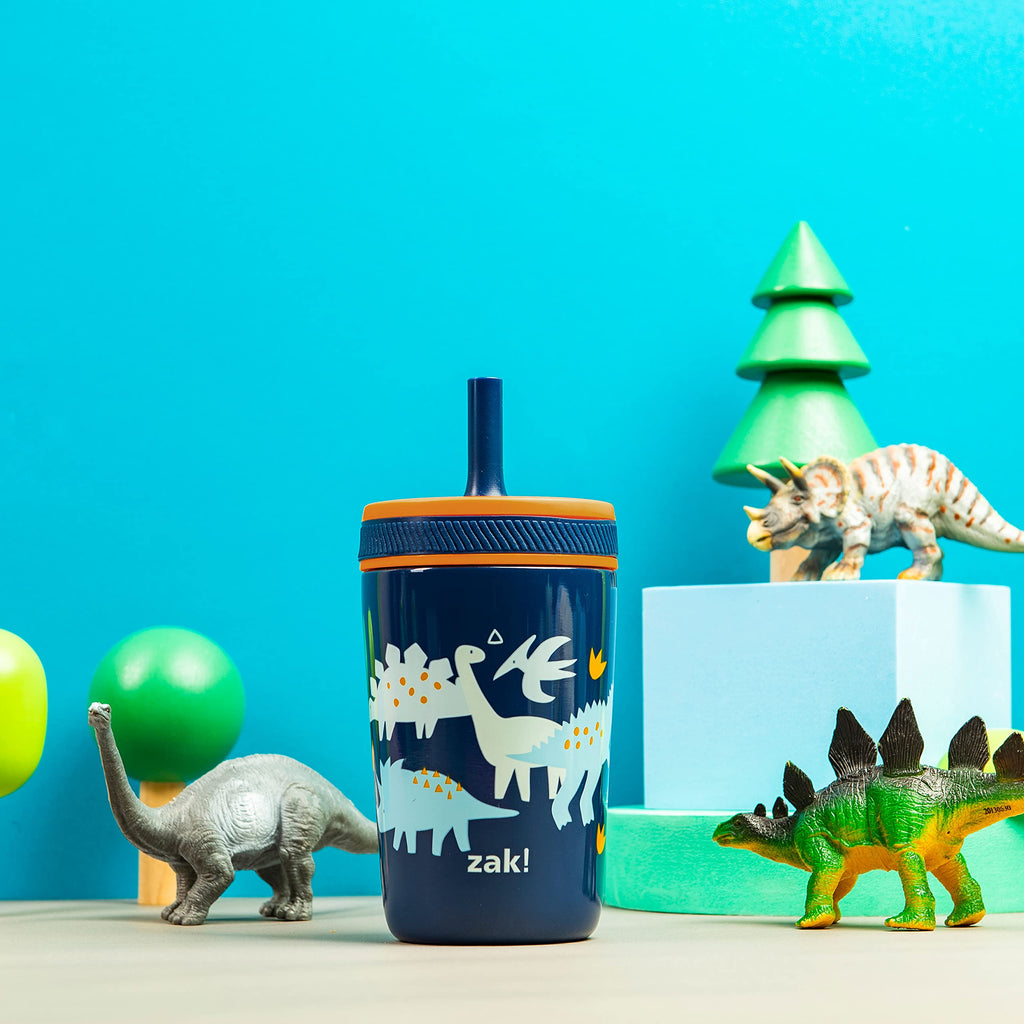 Zak Designs Disney Kelso Toddler Cups For Travel or At Home, 12oz Vacuum Insulated Stainless Steel Sippy Cup With Leak-Proof Design is Perfect For Kids (Mickey Mouse)