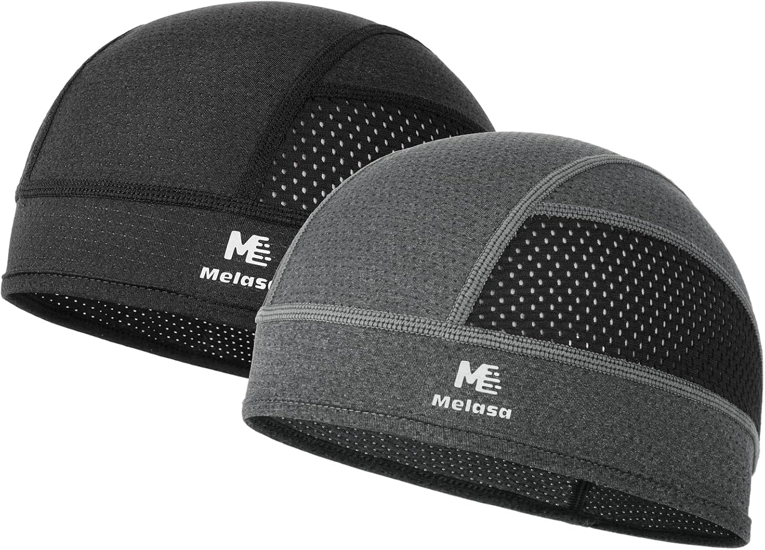 MELASA Cooling Skull Caps Helmet Liner, Lightweight Mesh Under Helmet Cycling Motorcycle Hard Hat Sweat Liner for Men Women