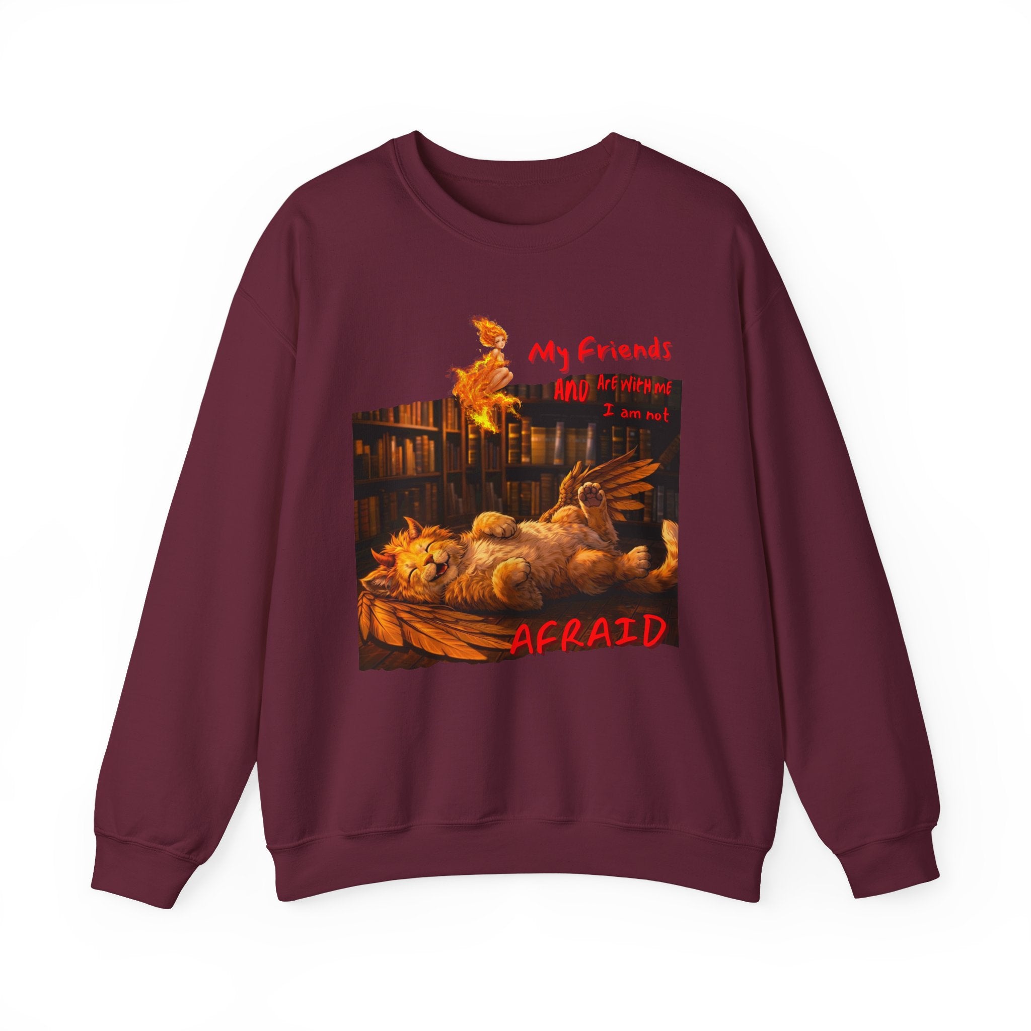 Creepy Chickens "My Friends Are Afraid" Crewneck Sweatshirt