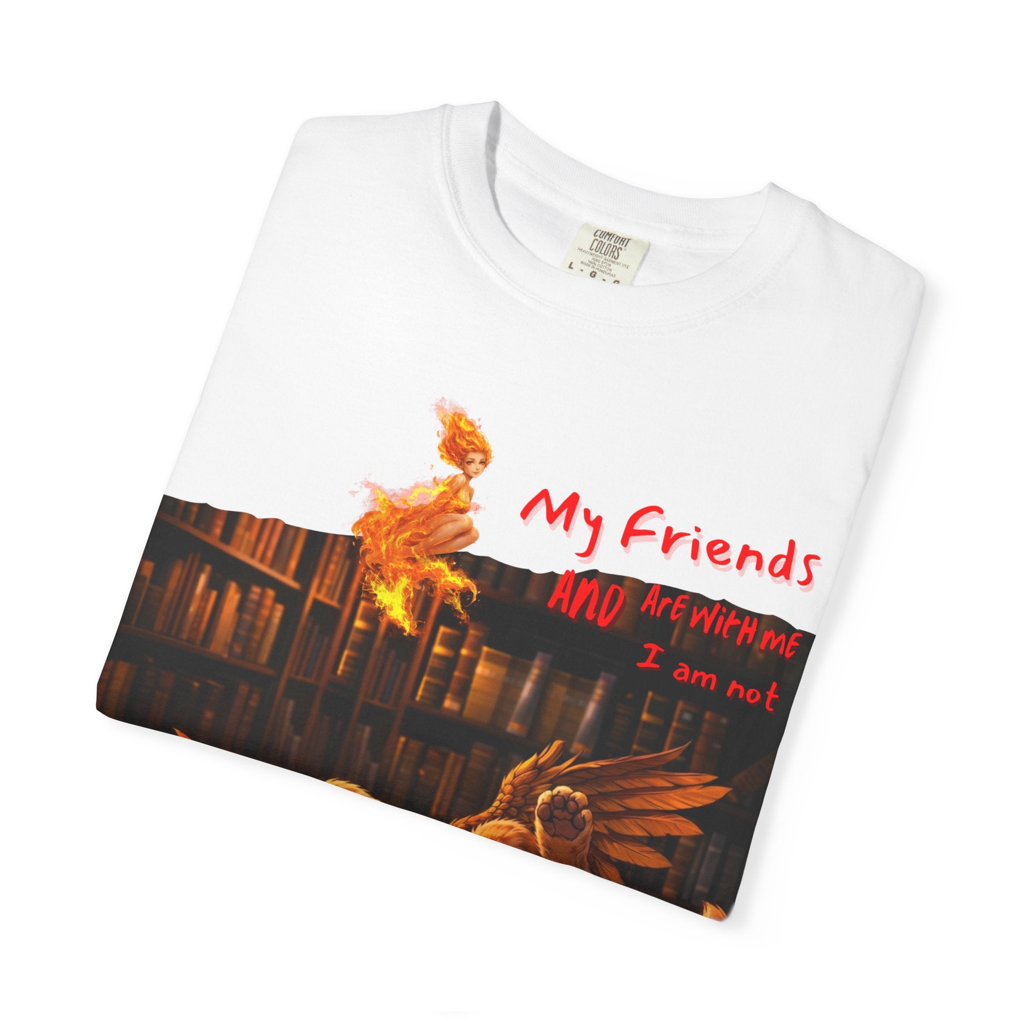 Afraid Roost Graphic T-Shirt — 'My Friends' Chicken Art Tee